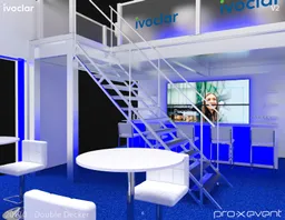 20x30 Island booth design by Pro-X Exhibits